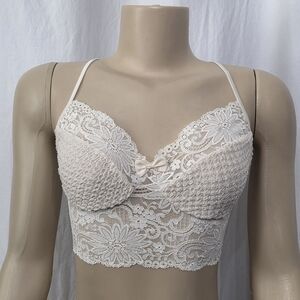 GOLD LABEL Victoria's Secret Lace Bralette in Cream